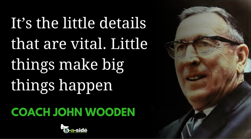 10 Priceless John Wooden Lessons For Sports Coaches | 5-a-side.com